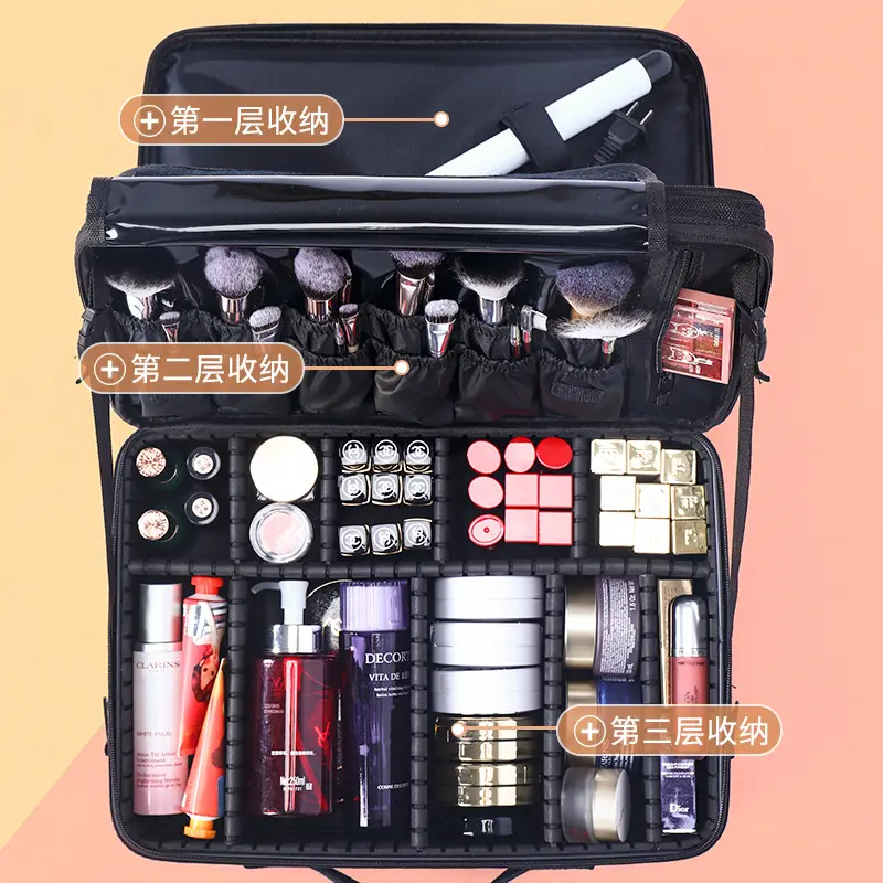 Kunden spezifische tragbare Travel Beauty Case Tasche mit verschiedenen Größen zur Auswahl