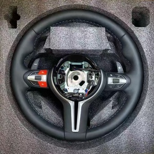 Volante in Pelle Rotondo Nuovo di Fabbrica per <span class=keywords><strong>BMW</strong></span> M3 M4 F80 F82 E90 E91 E60 X5 F15 X6 F16 F10 F30 F32 F36 F60 - Product Image 4
