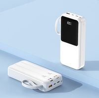 Power Bank Portabel Kapasitas Super Besar 10000 20000 30000mah Pabrik Pengisi Daya Baterai 22.5W Power Bank Lampu Darurat Luar Ruangan
