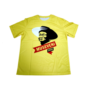 Factory Direct Digital Printing 150 Gsm Full Print 100% Polyester Unisex T-Shirts President for Elections Campaign Promotional
