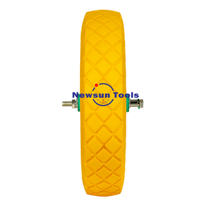 NS Chine Vente en gros 4.80/4.00-<span class=keywords><strong>8</strong></span> 16" Nouvelle roue pleine en mousse PU anti-crevaison pour <span class=keywords><strong>brouette</strong></span> et chariot, avec roulements <span class=keywords><strong>5</strong></span>/<span class=keywords><strong>8</strong></span>" <span class=keywords><strong>3</strong></span>/4" - Product Image 3