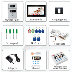 โทรศัพท์วิดีโออัจฉริยะขนาด 10 นิ้ว พร้อมระบบปลดล็อคด้วยบัตร RFID และระบบควบคุมการเข้าออก หน้าจอสัมผัส ตั้งค่าหลายภาษา วิดีโออินเตอร์คอม - Product Image 6