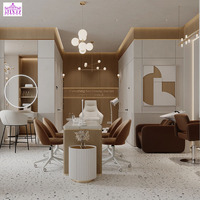 Ensemble de table et de chaises de manucure Speway, luxe, double place, plateau en marbre blanc, fournitures pour ongles usagées