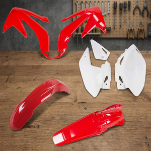Kit in Gomma e Metallo Plastico XFUN OEM per CRF 450X 2008-2016 Tipo Leggero Italia - Product Image 3