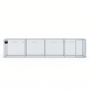 Cage à poulets en acier galvanisé gris clair, 107,6 pieds carrés, haute rigidité, pour volailles - Product Image 1