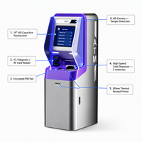 Distributeur automatique de billets de 19 pouces, machine de dépôt et de retrait d'espèces, échange de devises, terminal bancaire, OEM/ODM, certifié CE