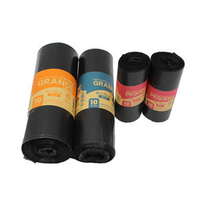 Heavy Duty Black HDPE 70x90cm Trash Bags Roll Strong Rubbish <b>Bin</b> Liners Spout Top 10 Bags X 30 Rolls for Household/Industrial - Product Image 2