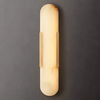 Applique Murale Alabaster Melange pour Chevet, Lampe Murale de Luxe pour Chambre à Coucher, Éclairage Tendance et Décoration Intérieure