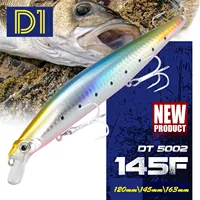D1 Appât de pêche flottant en plastique ABS de haute qualité OEM ODM pour la pêche au lancer, au traînage, en eau salée, pour la basse de mer, le zander
