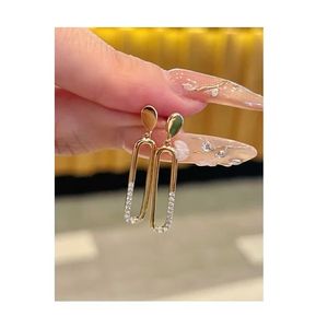 Pendientes de Oro de 18k de Lujo Xinfly, Joyería Nupcial para Boda, Regalo con Diamante, Hipoalergénicos y Duraderos para Piel Sensible - Product Image 1
