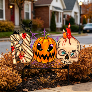 Lampe solaire LED IP65 pour pelouse, petite, pour Halloween, décorations uniques <span class=keywords><strong>de</strong></span> <span class=keywords><strong>momie</strong></span>, citrouille, crâne pour jardin, cour, patio, véranda - Product Image 3