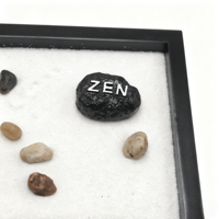 Kit de jardin zen de bureau en gros, magnifique ensemble de jardin miniature japonais en résine de qualité supérieure, cadeau pour la maison, accessoires de bureau
