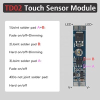 Módulo de Interruptor Táctil con Sensor LED de 8A, Sin Plomo, DC12V/24V, Precio de Fábrica, para Luz LED