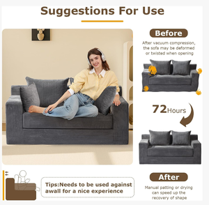 Divano singolo di lusso per soggiorno, in schiuma compressa, pressato in scatola, con spugna sottovuoto - Vendita diretta - Product Image 5