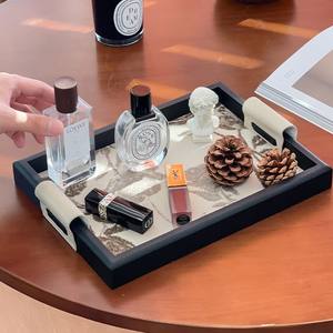 Bandeja de tela moderna hecha a mano con diseño original <span class=keywords><strong>antiguo</strong></span> compartimento único para la entrada de la sala de estar del hogar o uso medio - Product Image 4