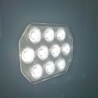 Projecteur LED de travail 5 pouces 45W, nouveau style, 3200lm efficaces, étanche, rectangulaire, pour conduite tout-terrain et éclairage extérieur automobile