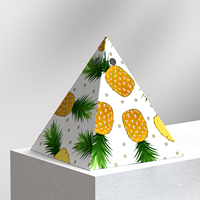 Maßgefertigte Modische Trendige Ins-Style Ananas Süße Pyramidenförmige Papierboxen