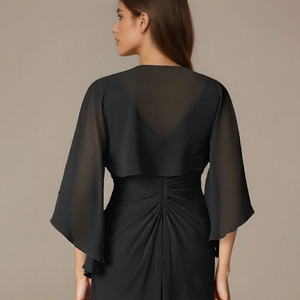 TEENYEE 2025 Cape asymétrique mère de la robe de mariée vestes de mariage mariée en mousseline de soie châle Pashmina mariée - Product Image 5