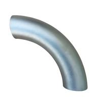 Coude en acier inoxydable à 45 degrés, à long rayon 90/45/180 degrés, soudé bout à bout à haute pression