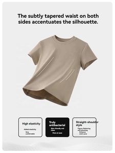 Camisetas de mujer <span class=keywords><strong>sexys</strong></span> de marca, lisas, de algodón, de talla grande, de verano, al por mayor, bordadas, informales, ajustadas, estampadas - Product Image 3