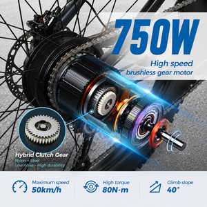 Bicicleta de Montaña DH420 de 27.5 Pulgadas, 750W, 48V, 20Ah, 80km, Cuerpo de Aluminio, Venta al Por Mayor de Fábrica, Motor Dual - Product Image 4