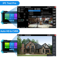NOYAFA NF-IPC715 Probador de CCTV 4K HD Todo en Uno, Monitor Multifunción para Cámaras IP con Batería Integrada, Cable Wi-Fi para Soporte PoE