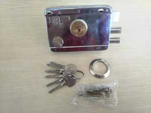 Medio Oriente argento ottone <span class=keywords><strong>cilindro</strong></span> serratura 120mm antifurto cerchione serratura per cancello - Product Image 3