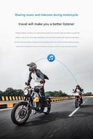 Casque de moto avec interphone longue portée F20 Pro 1200m, écouteurs sans fil, appareil audio