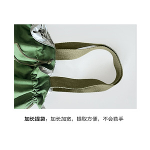 Sac à déjeuner en toile avec fermeture à cordon, isolé et épaissi, pour les employés de bureau, pour pique-nique - Product Image 5