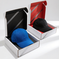 Boîte d'expédition d'emballage durable imprimée de logo personnalisé Boîte postale cadeau pour casquette de baseball