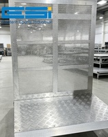 Barrera Modular de Control de Multitudes de Aluminio con Certificación ESI TUV, para Espectáculos en Vivo, Festivales, Estadios, Seguridad en Eventos, Aislamiento