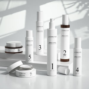 Customized Private logo Matte <strong>pink</strong> Cosmetic Packaging Container Set Luxury Skincare Glass <strong>Bottle</strong> - Product Image 5