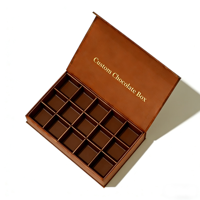 Boîte cadeau portable de luxe haut de gamme personnalisée, tendance mode, imperméable, avec doublure en éponge, vide, pour dattes et chocolats, finition mate