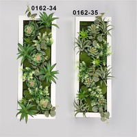 Rangka Tanaman Gantung Bunga Buatan dengan Plastik Ramah Lingkungan 3D Dekorasi Dinding Foto Indoor/Outdoor