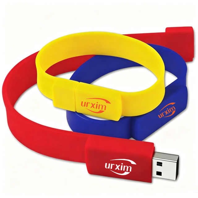 Promotion Custom Logo USB Bracelet Silicone Pendrive Wristband Flash Drive Bracelet USB Drive for Promo Advertising Marketing