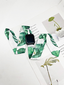 SongMay สายรัดข้อมือริบบิ้นผ้าไหมสำหรับ <span class=keywords><strong>Apple</strong></span> <span class=keywords><strong>Watch</strong></span>,สายรัดข้อมือสำหรับ IWatch <span class=keywords><strong>41</strong></span>มม. 45มม. 40มม. 38มม. 42มม. 44มม. - Product Image 6