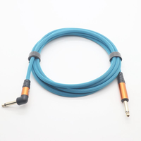 Câbles de connexion audio de guitare blindés en cuivre mono mâle à mâle 6m personnalisés OEM