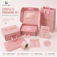 Rosa Verpackungskartons Recycelbare Wellpappe-Versandtaschen mit Bedruckung Individuelle Größe Logo Kosmetik Schuh Hut Versandbox mit Griff