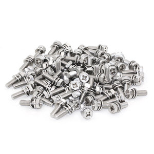 Nhà Máy Giá thép không gỉ hình lục giác đầu phẳng máy giặt kết hợp vít hệ thống Metric mùa xuân máy giặt - Product Image 4