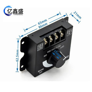 Controlador de Brillo para Tiras de Luz LED YIXINSHENG, Dimmer PWM 12V-24V 30A DC, con Interruptor de Perilla - Product Image 4
