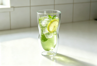 Tasses en verre borosilicate haut de gamme personnalisées faites à la main, fines, torsadées, à double paroi, pour café, latte, expresso