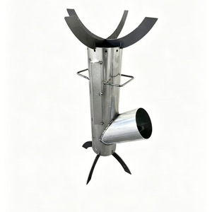 เตาไม้พกพา Rocket Stove สำหรับตั้งแคมป์ ขนาด 3-5 ลิตร ใช้สำหรับต้มชาและผัดอาหาร - Product Image 1