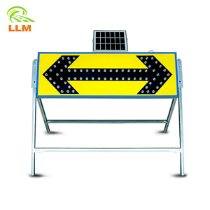 Nhà máy tùy chỉnh năng lượng mặt trời Powered xách tay dấu hiệu giao thông LED mũi tên Board dấu hiệu xây dựng đường làm việc hướng dấu hiệu - Product Image 2