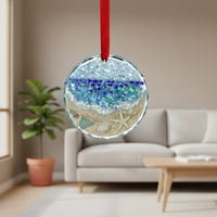 Attrape-soleil rond en verre de mer, romantique, réutilisable, non toxique, pour usage intérieur, décoration de la maison