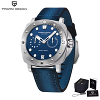 Pagani Design PD-1767 1767 Marken-Edelstahl-Armbanduhr Wasserdichte Luxus Automatische Mechanische Armbanduhr für Herren Reloj