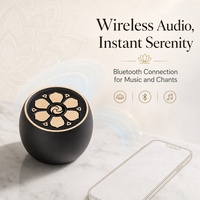 Mini Reproductor de Cantos Budistas con Forma de Loto, Caja de Música Zen para Yoga, Templo, Regalo Personalizado con Grabado