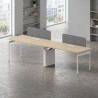 Poste de travail de bureau en cubicle, mobilier de bureau moderne pour 4 personnes, cloisonnée, multi-personnes pour le lieu de travail