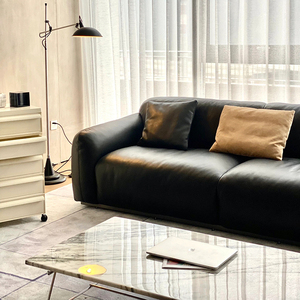 Canapé en cuir véritable personnalisé ensemble de canapés de couleur noire pour salon nouveau design <span class=keywords><strong>grand</strong></span> canapé <span class=keywords><strong>3</strong></span> places - Product Image 3