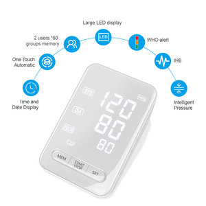 Famidoc, medidor de presión arterial Digital con pantalla grande, prueba rápida, en la parte superior del brazo de presión arterial <span class=keywords><strong>Monitor</strong></span>, modelo de muñeca, manguito hecho de plástico - Product Image 3