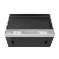 Boîtier de jonction encastré pour prise de sol ZDR200AB en acier inoxydable avec 86 prises électriques UK/EU/US/UN, RJ45, USB, remplaçable